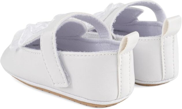 Baby Girls Mary Jane Shoes Bowknot First Walking Shoes Princess Soft PU Leather Party Shoes for Newborn Infants Prewalker - Image 4