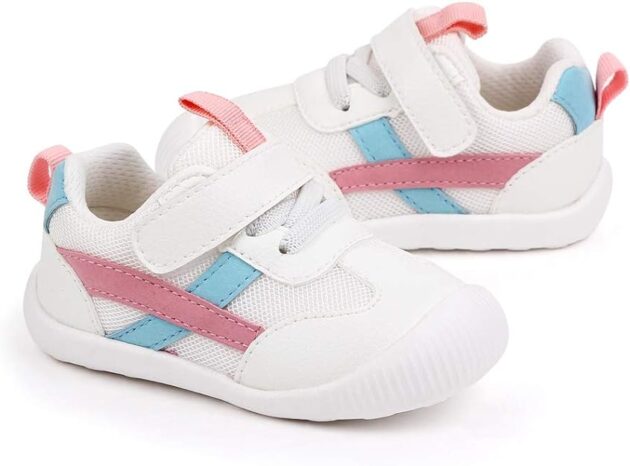 Baby Boys Girls First Walking Shoes Toddler Anti-Slip Soft PU Leather Prewalker Sneakers - Image 5