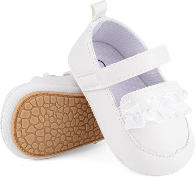 Baby Girls Mary Jane Shoes Bowknot First Walking Shoes Princess Soft PU Leather Party Shoes for Newborn Infants Prewalker - Image 6