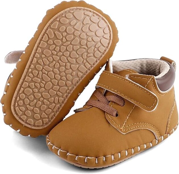 Baby Boys First Walking Shoes Anti-Slip Soft PU Leather Sneaker Boots for Infant Toddler - Image 5