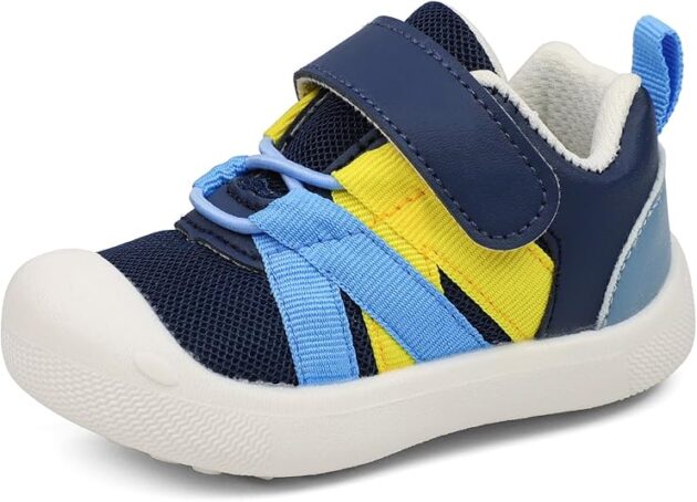 Baby First Walker Shoes Boys Girls Cartoon Anti-Slip Walking Sneakers for Infant Toddler