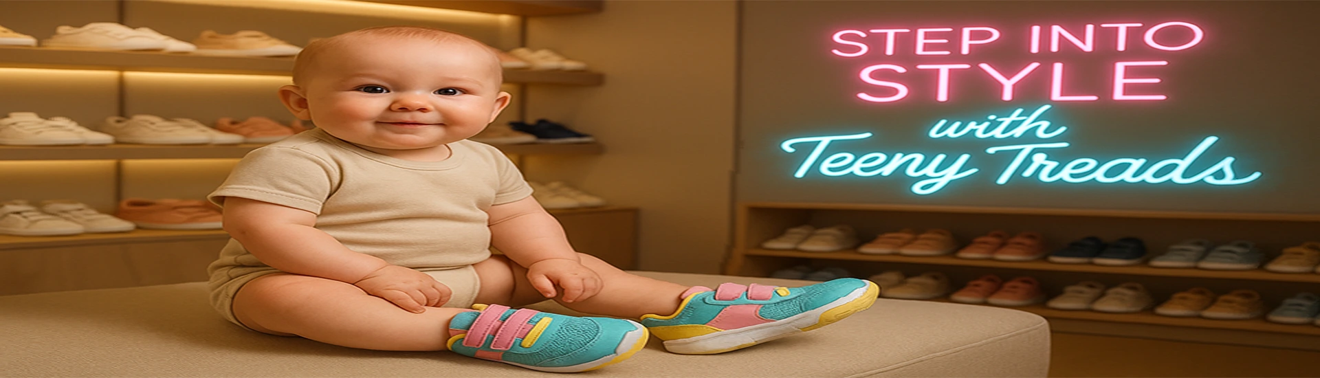 Teeny Treads Footwear Banner