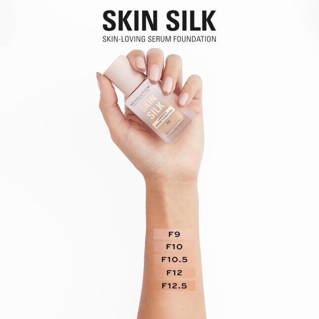 Revolution Skin Silk Foundation F12.5, 23ml, Hydrating-5