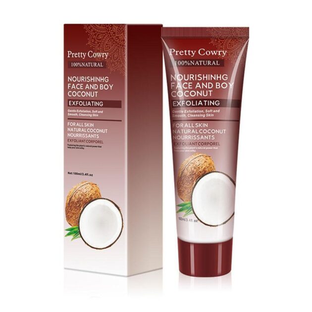 Cucumber Coconut Papaya Facial Exfoliating Gel Cream 100ml Body Cleansing - Image 5